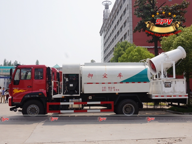 anti-dust truck side view